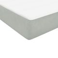 vidaXL Posteľný rám boxsping s matracom bledosivý 90x220 cm zamat