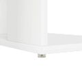 vidaXL Stôl Biela Kompozitné drevo 130 x 50.5 x 75 cm