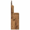 vidaXL toaletný stolík so zrkadlom Old Wood 96x39x142 cm