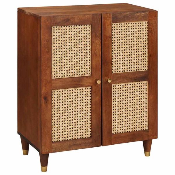 vidaXL Servírovacia skriňa Hnedá 60 x 33 x 75 cm Masívne mango drevo