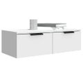 vidaXL Nástenné skrinky 2 ks biele 68x30x20 cm spracované drevo