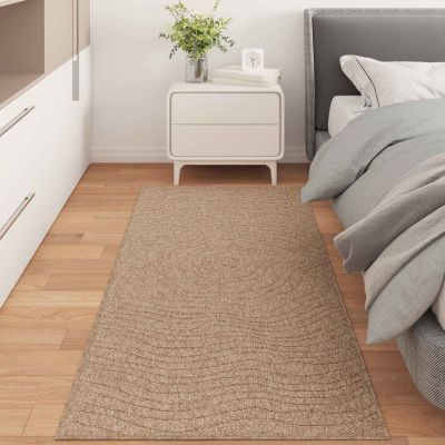 vidaXL Kusové koberce Moiré AGIRA Prírodná 150 x 80 cm Polyester