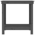 vidaXL Pracovná lavica sivá 80x50x80 cm masívna borovica