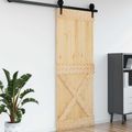 vidaXL Dvere NARVIK 90 x 210 cm Masívne borovicové drevo (neupravené)