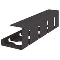 vidaXL Úložný box na káble pod stôl 2 ks Čierna 43 x 12 x 10 cm Oceľ