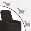 vidaXL Masážne relaxačné kreslo Čierna Bouclé