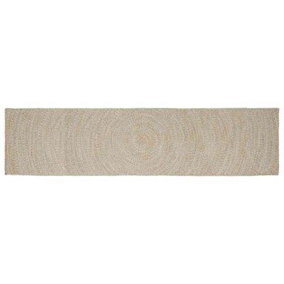 vidaXL Kusové koberce Prírodná a biela 60 x 400 cm Juta