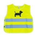Reflexná vesta detská žltá DOG AMiO-03937