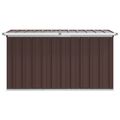 vidaXL Záhradný úložný box hnedý 129x67x65 cm