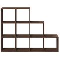 vidaXL Knižnica 3-posch. hnedý dub 137,5x29x103,5 cm kompozitit. drevo