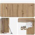 vidaXL Nástenná TV skrinka 98 x 31 x 30 cm Dub artisan