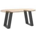 vidaXL Nohy konferenčného stolíka v tvare U, 2 ks, antracitové, 28 x (42-43) cm, oceľ