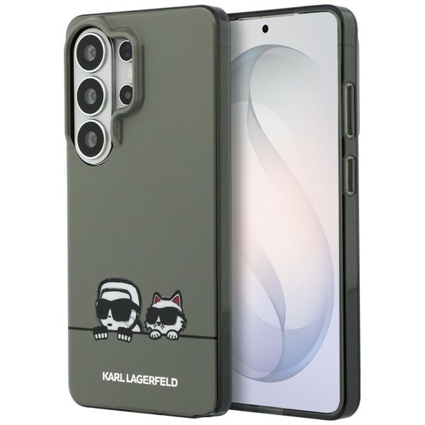 Puzdro Karl Lagerfeld IML Peekaboo Karl&Choupette MagSafe pre Samsung Galaxy S26 Ultra čierne