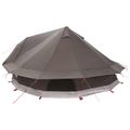 vidaXL Tipi stan 20-miestny Hnedá Šedá Polyester a oceľ