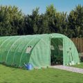 vidaXL Fóliovník s oceľovým rámom zelený 32 m² 8x4x2 m