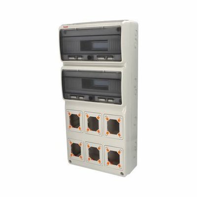 Skriňa 3978 AcquaCOMBI IP65, 6 otvorov, 32 modulov, 685x330x155 mm