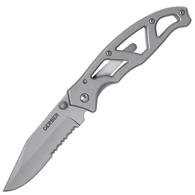 Gerber 22-48443 Paraframe I Part. Serrated vreckový nôž 7,5 cm, matná, celooceľový