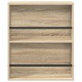 vidaXL Regál na časopisy s poličkou 2 ks Sonoma dub 60 x 12 x 70 cm