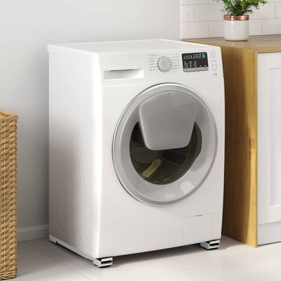 vidaXL Podstavec pod práčku 2 pcs Strieborná 72 x 5 x 4,5 cm