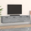 vidaXL Nástenné skrinky 2 ks sivé sonoma 60x36,5x35cm spracované drevo