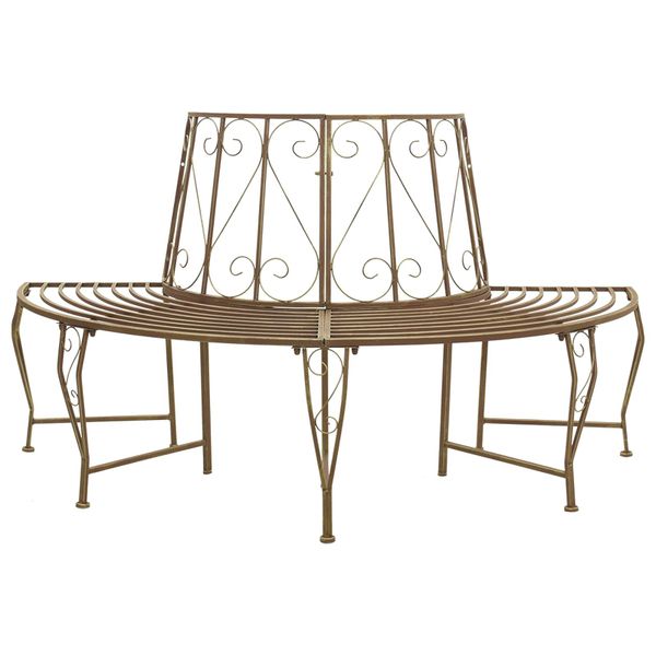 vidaXL Stromová lavička 4-Počet miest 160 x 80 x 89 cm Oceľ