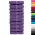 vidaXL Prémiové umývacie utierky SOLUND 10 ks fialové 30x30 cm 600 g/m²