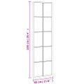vidaXL Nástenné zrkadlo čierne 30x100 cm obdĺžnikové železné