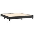 vidaXL Boxspring posteľ s matracom čierna 160x200 cm umelá koža