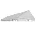 vidaXL Strecha na párty stan biela 6 x 12 m