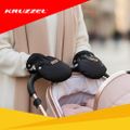 Dvojité čierne rukavice na kočiar Kruzzel 25814 Dvojité černé rukavice na kočár Kruzzel 25814