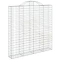 vidaXL Oblúkový gabionový kôš 2 ks 200x30x200/220cm pozinkované železo