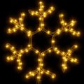 vidaXL Silueta vianočnej vločky s LED 2 ks teplé biele 38x37 cm