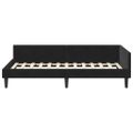 vidaXL Rohový rám postele s čelnou doskou Čierny 80 cm x 200 cm Zamat