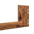 vidaXL Nástenné police 3 ks, staré drevo 80x18x18 cm, kompozitné drevo