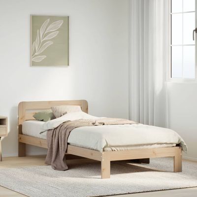 vidaXL Posteľ bez matraca 90x200 cm masívna borovica