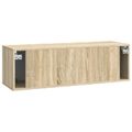 vidaXL Nástenná TV skrinka 98 x 31 x 30 cm Dub sonoma Kompozitné drevo