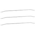 vidaXL Nosník plachty na prívesy 3 Strieborná 136-218 cm Hliník