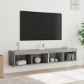 vidaXL TV skrinky s LED svetlami 2 ks sivé sonoma 80x30x30 cm