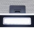 vidaXL RGB Nástenný digestor s LED 60 cm nehrdzavejúca oceľ a tvrdené sklo