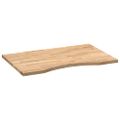 vidaXL Doska stolíka neošetrená 80x60x2,5 cm dubový masív obdĺžnikový
