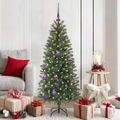 vidaXL Súprava vianočných ozdôb 61 ks 150 LED Teplá biela Ø 6 cm