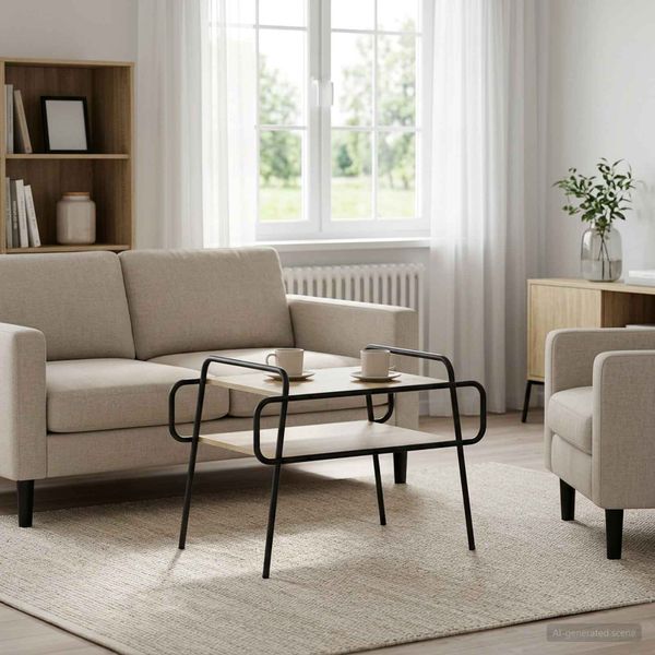 vidaXL Konferenčný stolík Dub sonoma 70 x 50 x 51 cm Kompozitné drevo