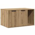vidaXL Uzavretý box na stelivo dub artisan 80x50x45cm kompozitné drevo
