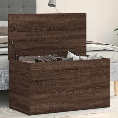vidaXL Úložná truhlica hnedý dub 84x42x46 cm spracované drevo