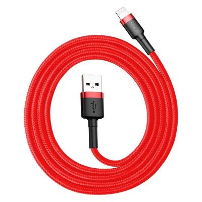 Baseus Cafule USB Lightning kábel 2,4 A 1 m (čierny + červený)
