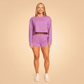 Dámske teplákové šortky Grace Purple - BeastPink, veľkosť L, 50 % Modal, 43 % Polyester, 7 % Elastane