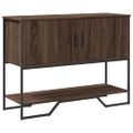vidaXL Konzolový stolík hnedý dub 100x35x74,5 cm kompozitné drevo