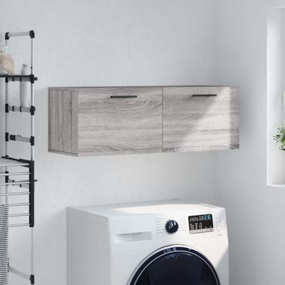 vidaXL Nástenná skrinka sivá sonoma 100x36,5x35 cm kompozitné drevo