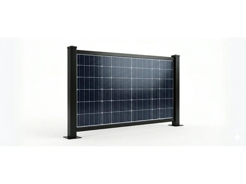 Konštrukcia plota pre 1 solárny panel