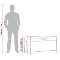 vidaXL Záhradný úložný box antracitový 119x48x60 cm polypropylénový